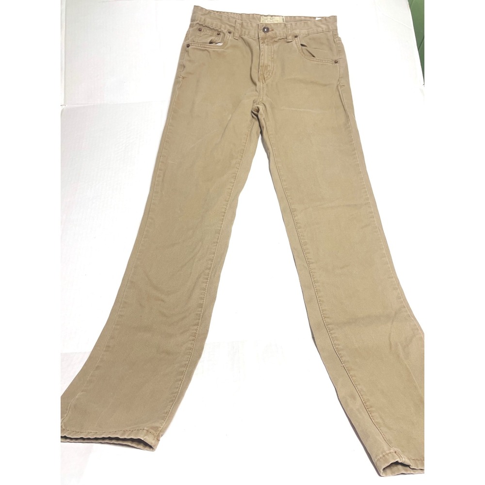 Lucky Brand Womens Straight Leg Khaki Chino Pants Tan 100% Cotton Size small 4/6